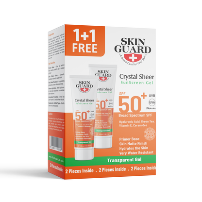 Sunscreen Crystal Sheer Transparent Gel SPF 50+ Offer 1+1